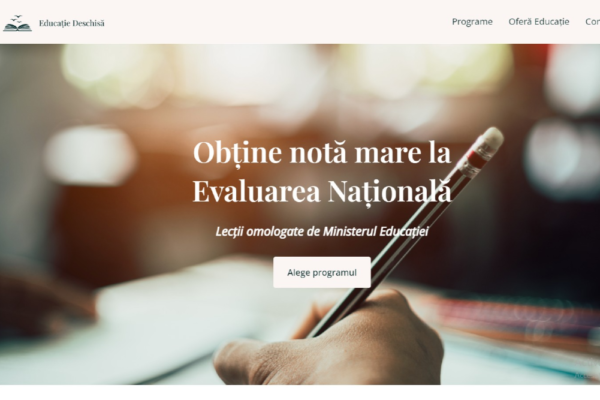 Pregătire pentru Evaluarea Națională – Platforma Educație Deschisă 